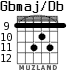 Gbmaj/Db для гитары - вариант 5