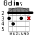 Gdim7 для гитары - вариант 3