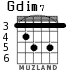 Gdim7 для гитары - вариант 4