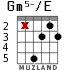 Gm5-/E для гитары - вариант 2