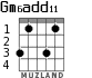 Gm6add11 для гитары - вариант 2