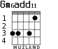 Gm6add11 для гитары - вариант 3