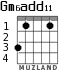 Gm6add11 для гитары - вариант 1