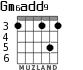 Gm6add9 для гитары - вариант 3