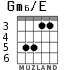 Gm6/E для гитары - вариант 5