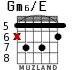 Gm6/E для гитары - вариант 6