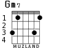 Gm7 для гитары - вариант 3