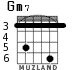 Gm7 для гитары - вариант 1