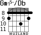 Gm75-/Db для гитары - вариант 5