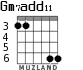 Gm7add11 для гитары - вариант 3