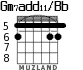Gm7add11/Bb для гитары - вариант 3