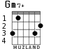 Gm7+ для гитары - вариант 2