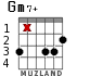 Gm7+ для гитары - вариант 3