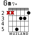 Gm7+ для гитары - вариант 4