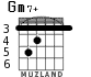 Gm7+ для гитары - вариант 1