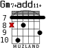 Gm7+add11+ для гитары - вариант 3