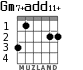 Gm7+add11+ для гитары - вариант 1