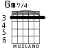 Gm7/4 для гитары - вариант 2
