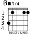 Gm7/4 для гитары - вариант 1