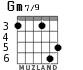 Gm7/9 для гитары - вариант 5