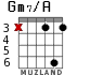 Gm7/A для гитары - вариант 3