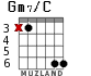 Gm7/C для гитары - вариант 2