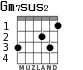 Gm7sus2 для гитары - вариант 2