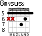 Gm7sus2 для гитары - вариант 4