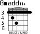 Gmadd11+ для гитары - вариант 4