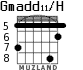 Gmadd11/H для гитары - вариант 2