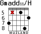Gmadd11/H для гитары - вариант 3