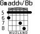 Gmadd9/Bb для гитары - вариант 6