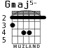 Gmaj5- для гитары - вариант 1