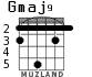 Gmaj9 для гитары - вариант 4