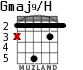 Gmaj9/H для гитары - вариант 2