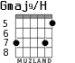 Gmaj9/H для гитары - вариант 5