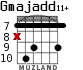 Gmajadd11+ для гитары - вариант 4