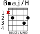 Gmaj/H для гитары - вариант 2