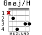 Gmaj/H для гитары - вариант 3