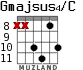 Gmajsus4/C для гитары - вариант 6