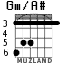 Gm/A# для гитары - вариант 2