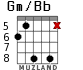 Gm/Bb для гитары - вариант 4