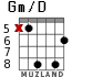 Gm/D для гитары - вариант 5