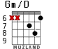 Gm/D для гитары - вариант 7