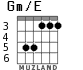 Gm/E для гитары - вариант 3