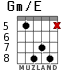Gm/E для гитары - вариант 5