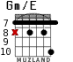 Gm/E для гитары - вариант 7