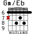 Gm/Eb для гитары - вариант 4