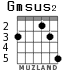Gmsus2 для гитары - вариант 2
