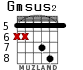 Gmsus2 для гитары - вариант 3